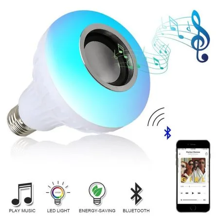 Smart Bluetooth LED žarnica z zvočnikom (E27)