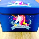 Kutija za odlaganje s poklopcem sa  motivom jednoroga/flaminga