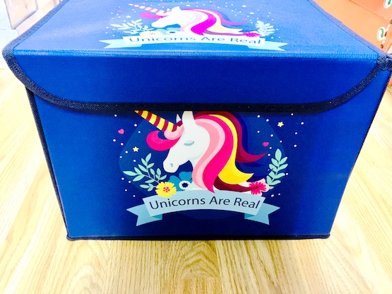 Kutija za odlaganje s poklopcem sa  motivom jednoroga/flaminga