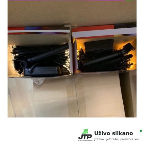 Solarne božićne lampice - 20m/10m — uživo slika 7