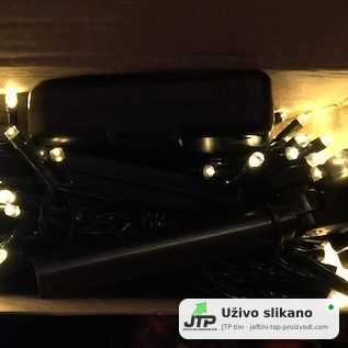 Solarne božićne lampice - 20m/10m — uživo slika 3
