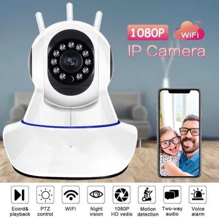 WiFi nadzorna kamera - nadzor preko mobitela/tableta/pc - noćno gledanje