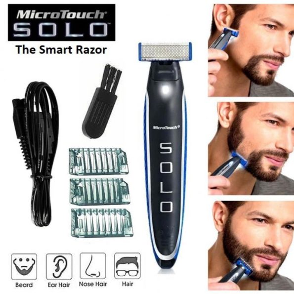 Brijaći aparat za muškarce MicroTouch Solo - za muškarce koji drže do sebe: stiliziranje i brijanje brade, trimer, njega cijelog tijela