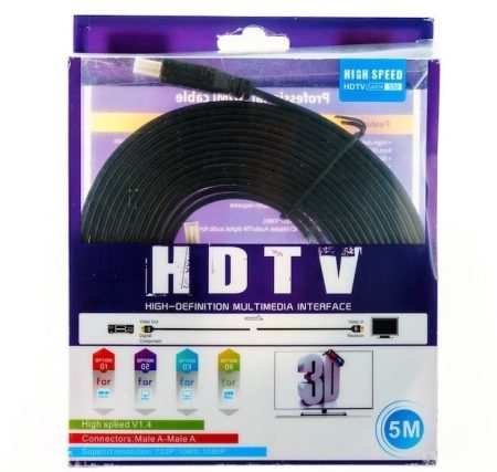 HDMI kabel V1.4 sa pozlaćenim konektorima, duljine 2 ili 5 metara