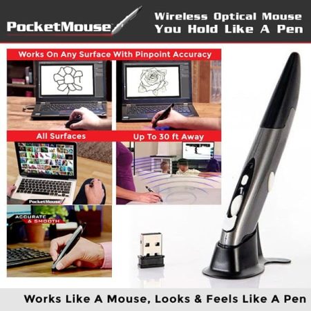 Bežični džepni miš koji izgleda kao olovka - za računala, tablete ili pametne telefone