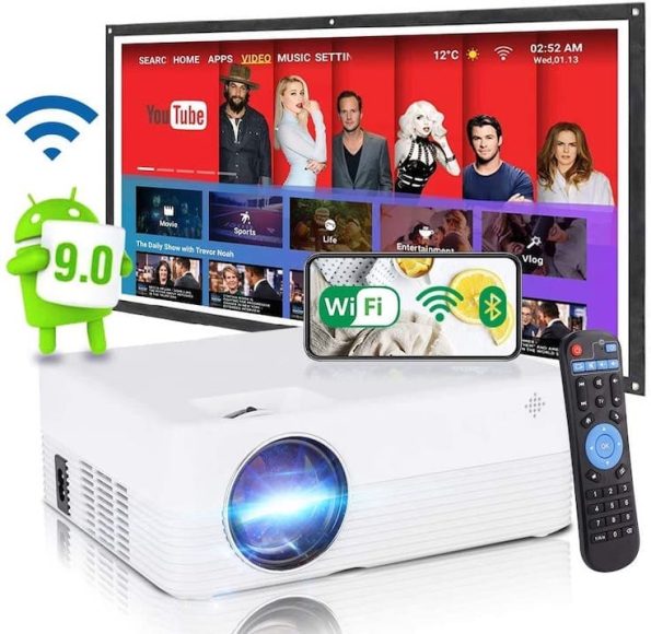 Prijenosni kućni mini Android LED projektor odlične rezolucije s 3D Netflix, Youtube, Kodi