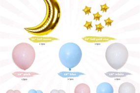 Balonski set tematski zvijezde mjesec girlanda od balona luk11
