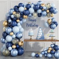 Set balona plavo-zlatno 125 kom9