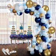 Set balona plavo-zlatno 125 kom9