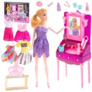 Lutka Modna Princeza s Stolicem i Odjecom za Presvlacenje barbie lutka (12)