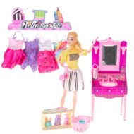 Lutka Modna Princeza s Stolicem i Odjecom za Presvlacenje barbie lutka (12)