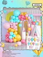 Baloni mix sareni pastel boja girlanda 106 kom_6