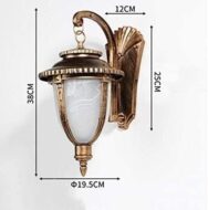 Visenamjenska vanjska zidna lampa antickog dizajna vintage5
