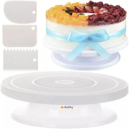 Rotirajući stalak za tortu + 3 lopatice za ukrašavanje torte