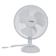 Stolni ventilator bijeli metalni