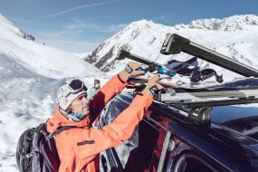 Automobilski aluminijski krovni nosaci za skije i snowboard_01