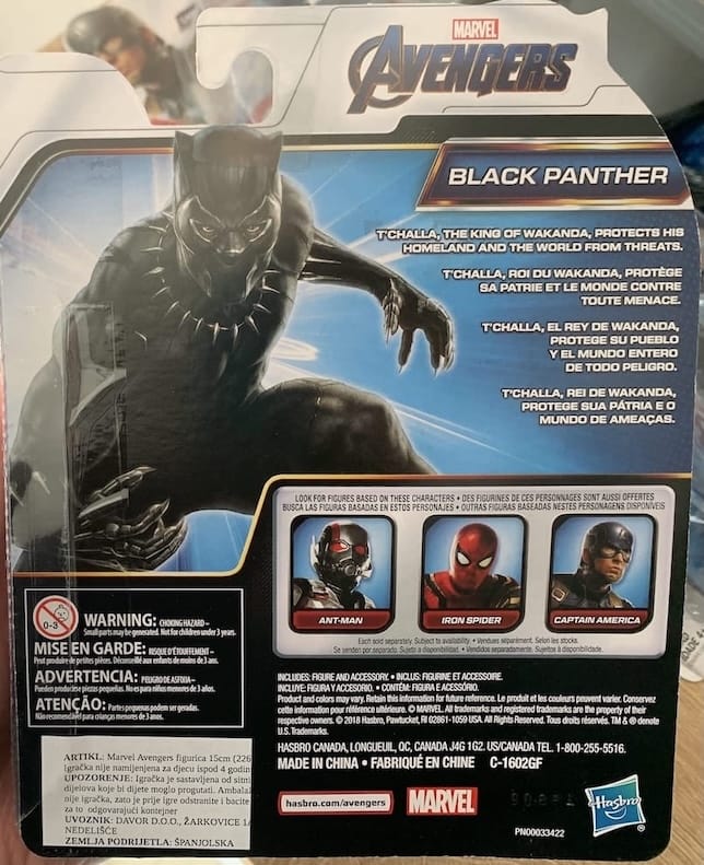 Marvel Avengers figurica — 13 cm Black Panther_ 01