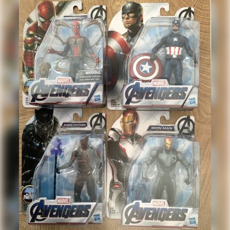Marvel Avengers figurica — 15 cm (Spider-Man, Captain America, Black Panther, Iron Man)