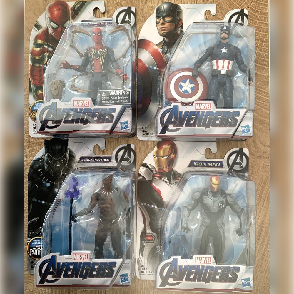 Marvel Avengers figurica — 13 cm Spider-Man_Captain America_Black Panther_ Iron Man_021 (1)
