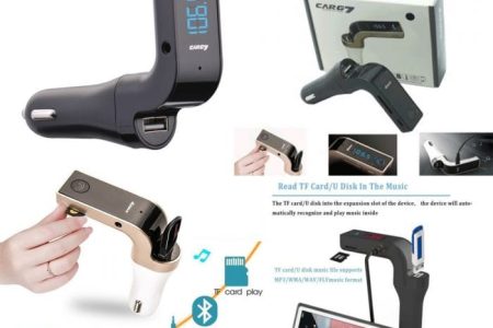 FM odašiljač za auto+punjač+handsfree