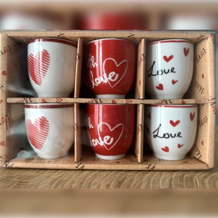 Set espresso šalica "Love" (6 komada) – 90ml