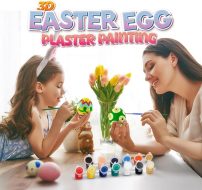 Kreativni Set za Bojanje Uskrsnih Jaja – DIY 6 gipsanih jaja + 12 boja_003