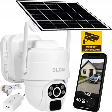 Solarna kamera za nadzor bez struje i interneta — 4G, rotacija