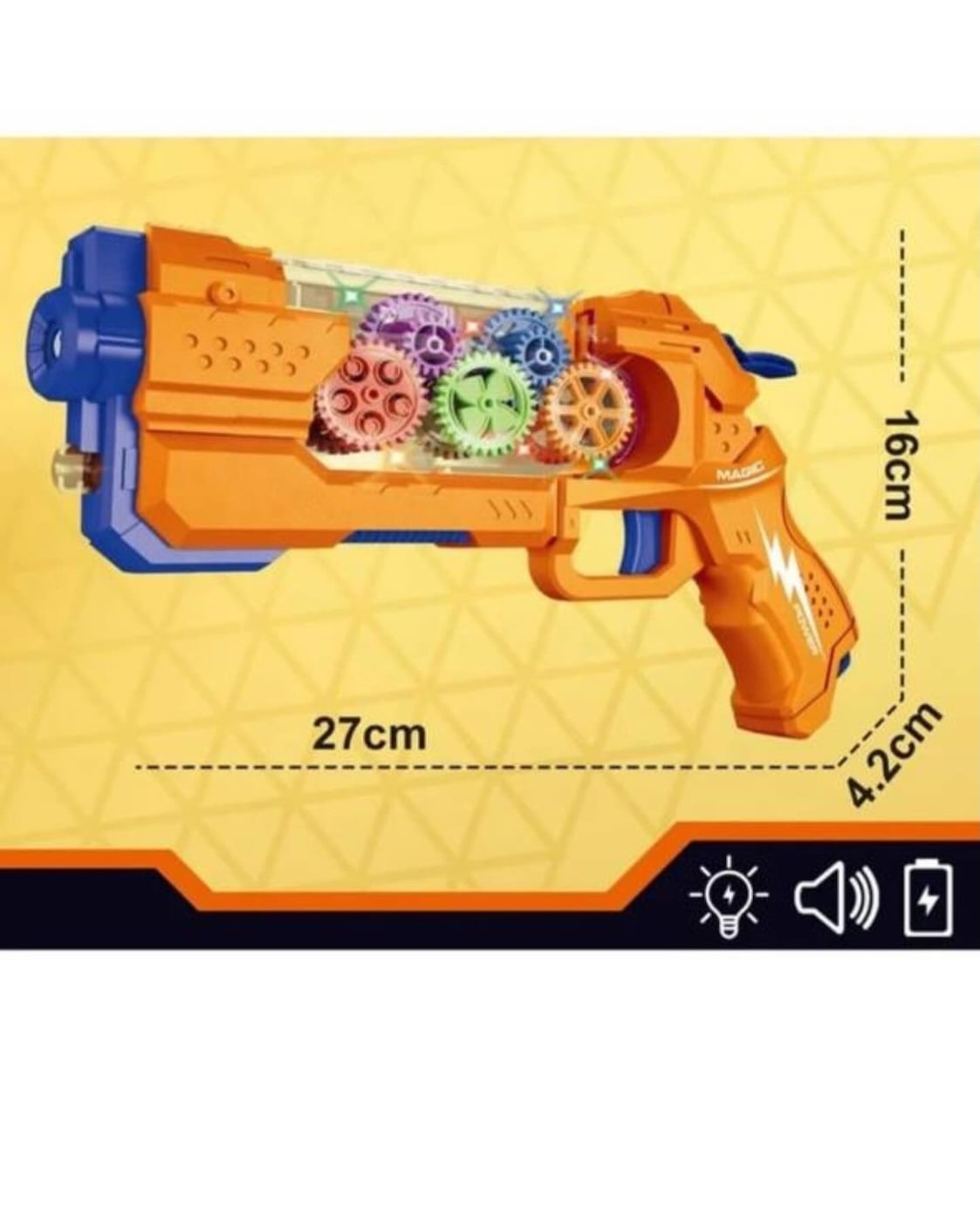 Pištolj sa svjetlosnim, zvučnim i efektom vodene pare - Slika 9