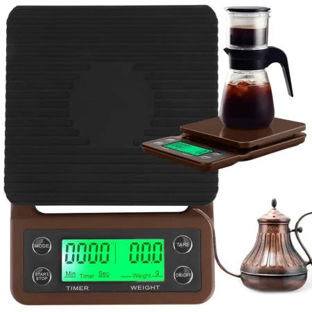 Kuhinjska vaga za kavu s timerom 5 kg / 0,1 g