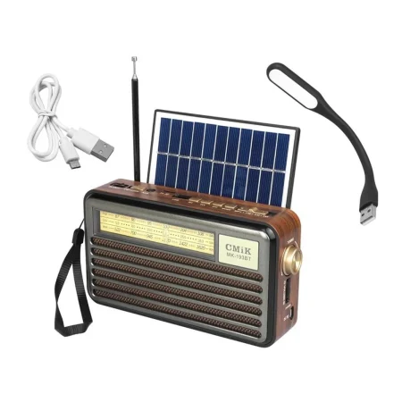 Prijenosni solarni radio s Bluetoothom i baterijom 1200 mAh