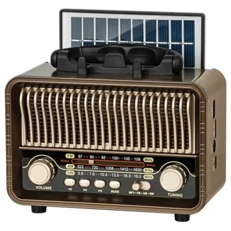Prijenosni solarni radio s Bluetoothom i sklopivom solarnom pločom
