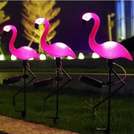 Solarni vrtni flamingo - ukras za vrt