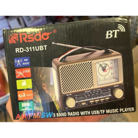 Retro radio sa satom i svjetiljkom Rsdo RD-311UBT, FM/AM/SW, Bluetooth